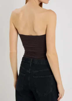 Gwyneth ruched stretch-jersey bodysuit