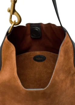 Hackney suede shoulder bag