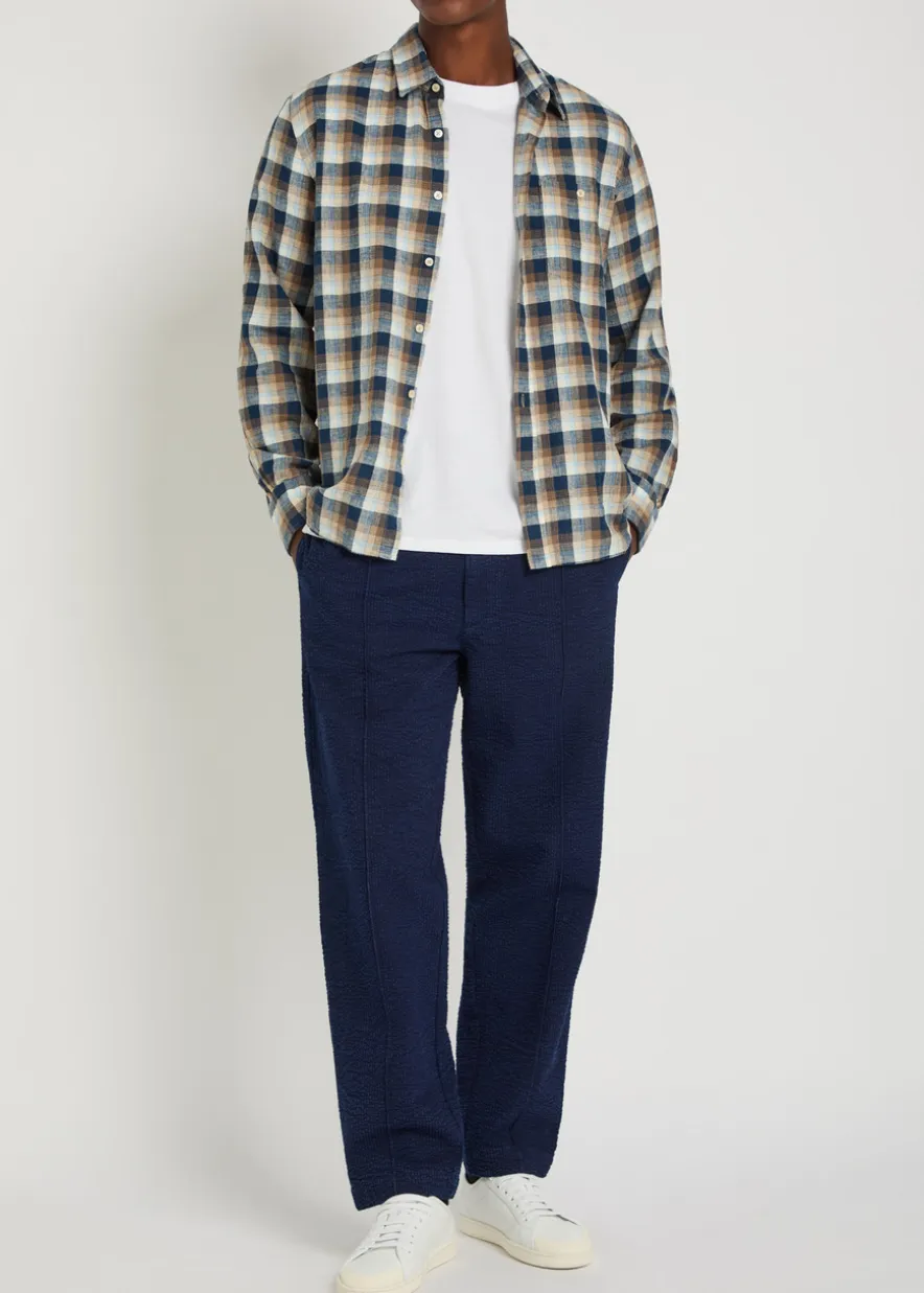 Hadrian seersucker trousers