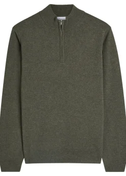 Half-zip cashmere jumper