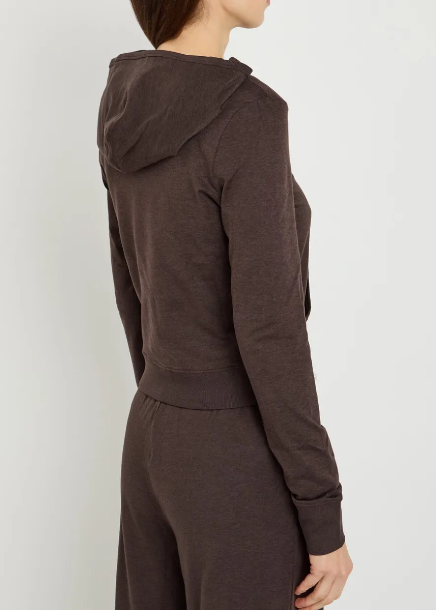 Halo Mini hooded stretch-jersey sweatshirt