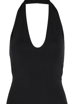 Halterneck stretch-modal top