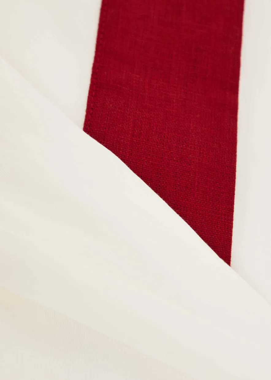 Hana contrasting-trim woven shirt