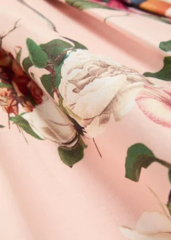Hana floral-print stretch cotton-sateen midi dress