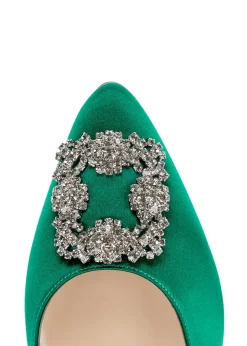Hangisi 10 silk-satin flats