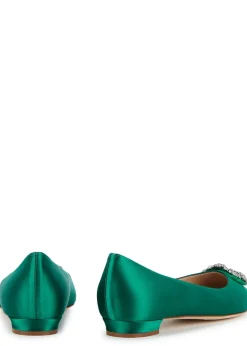 Hangisi 10 silk-satin flats