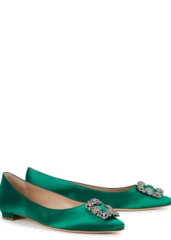Hangisi 10 silk-satin flats