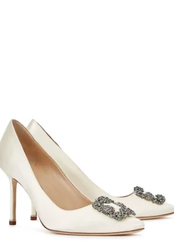 Hangisi 90 silk-satin pumps