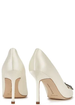 Hangisi 90 silk-satin pumps