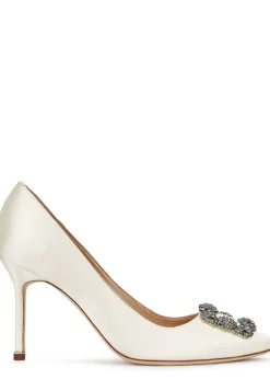 Hangisi 90 silk-satin pumps