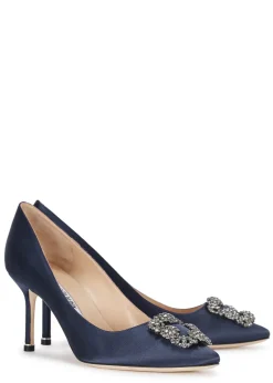 Hangisi 75 silk-satin pumps