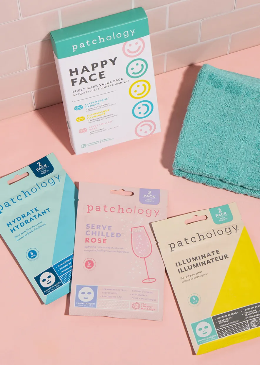 Happy Face Sheet Mask - set of 6