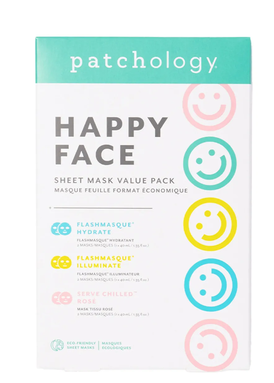 Happy Face Sheet Mask - set of 6