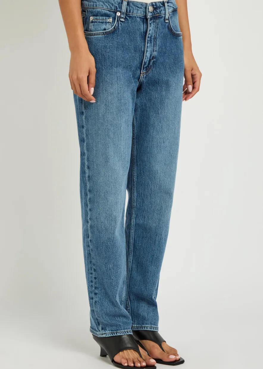 Harlow ankle straight-leg jeans