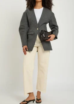 Harlow fitted wool jacket