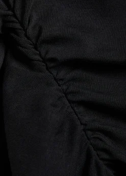 Harper gathered stretch-cotton T-shirt