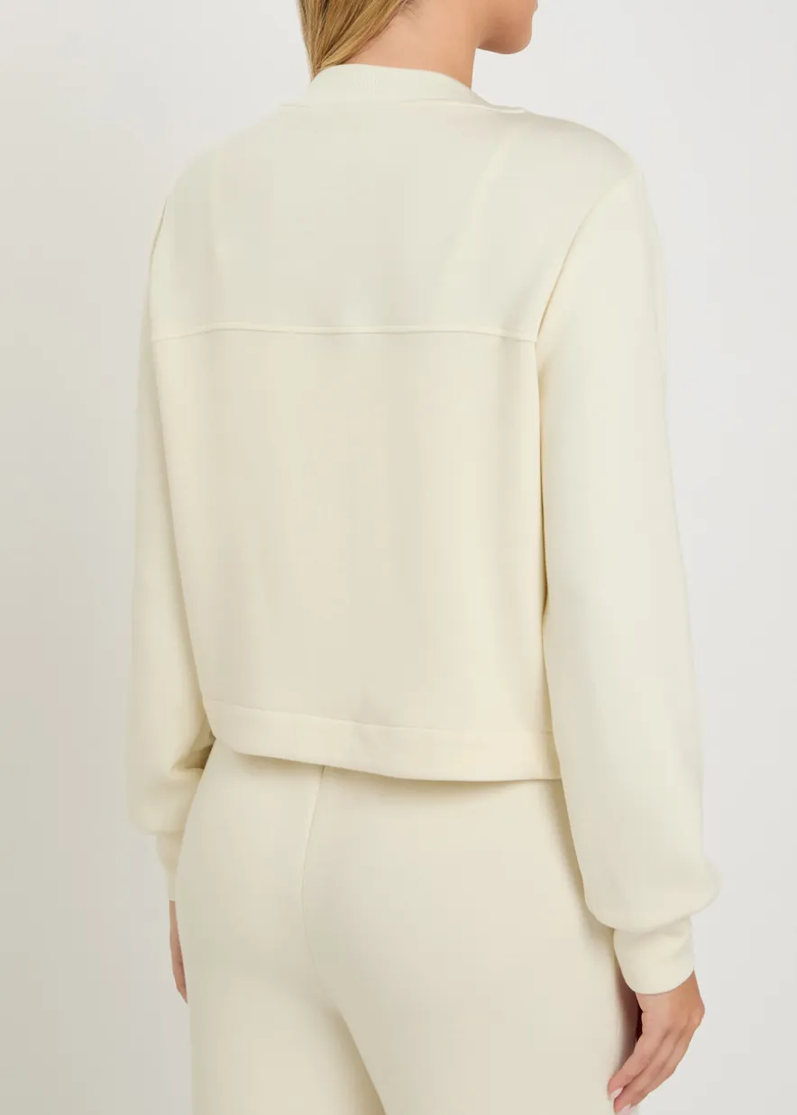 Hartwell button-through stretch-jersey cardigan