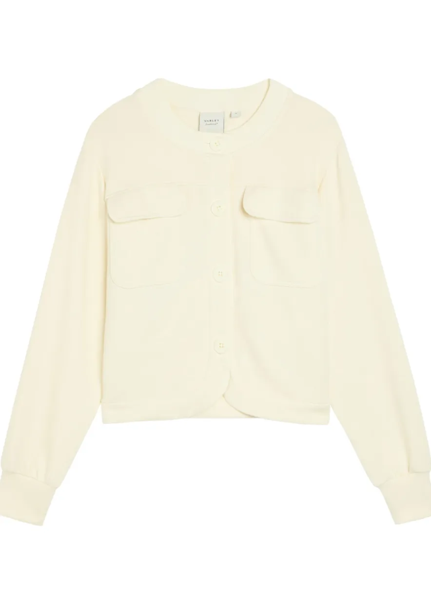 Hartwell button-through stretch-jersey cardigan