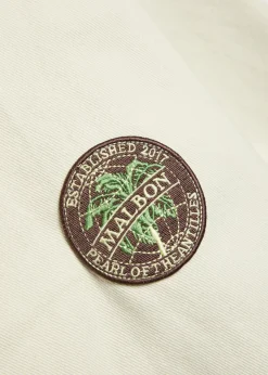 Harvets embroidered stretch-denim jacket