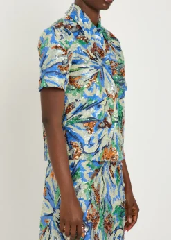 Haut sequin-embellished shirt