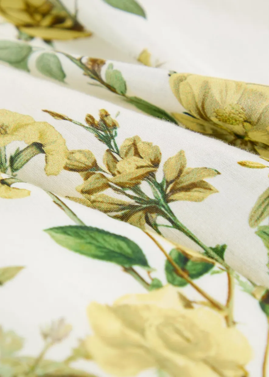 Haven floral cotton and silk-blend maxi dress