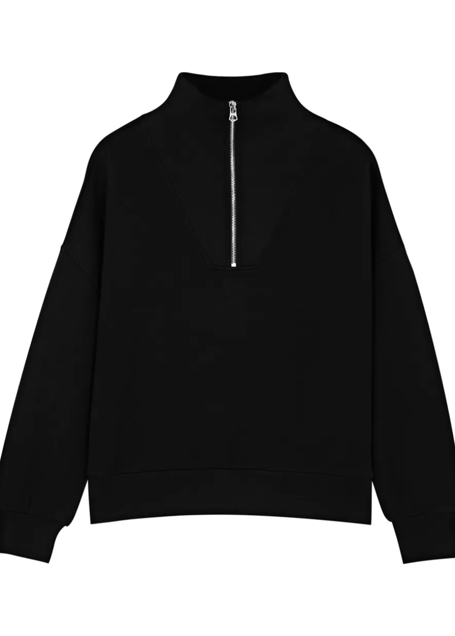 Hawley half-zip stretch-jersey sweatshirt