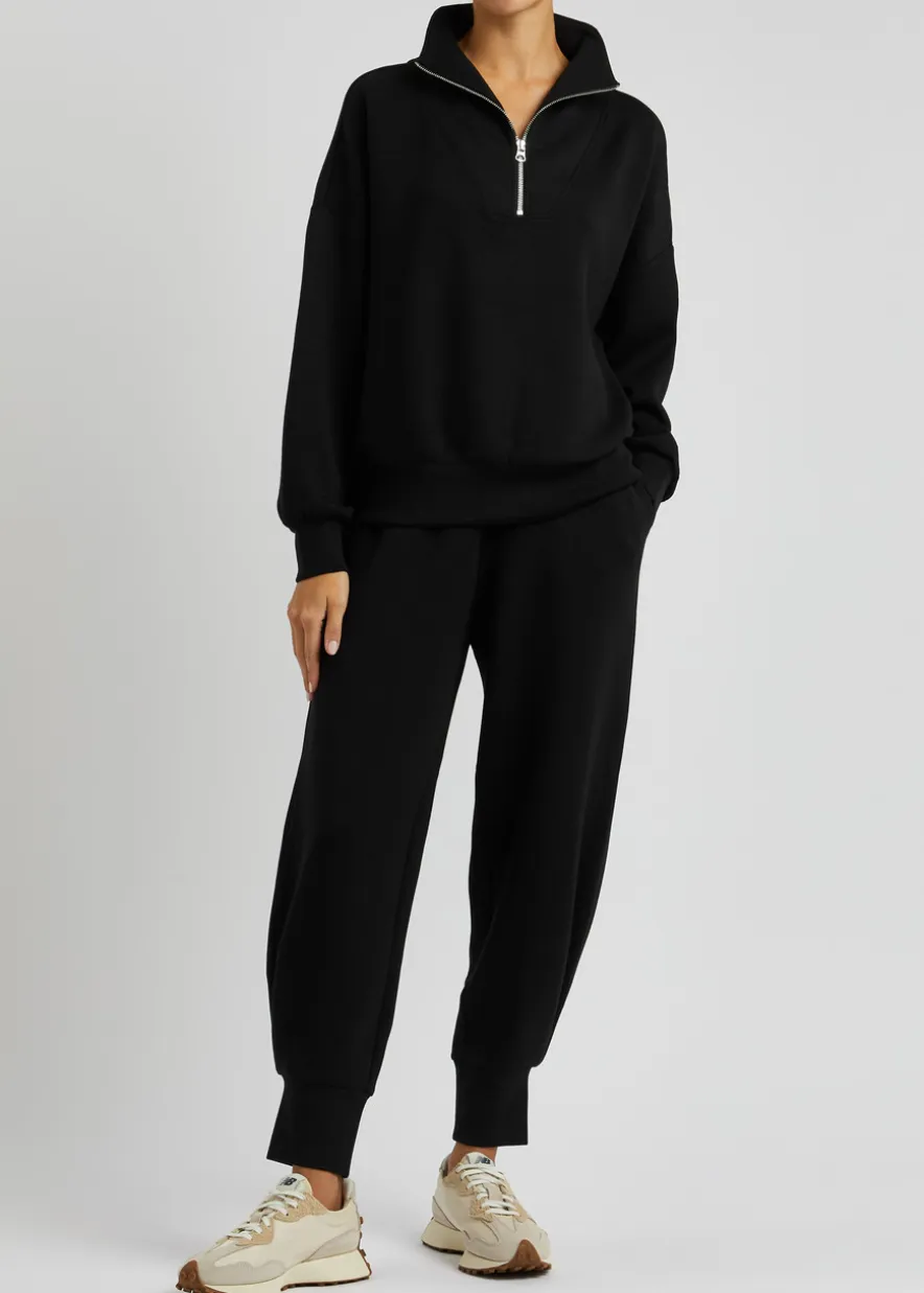 Hawley half-zip stretch-jersey sweatshirt