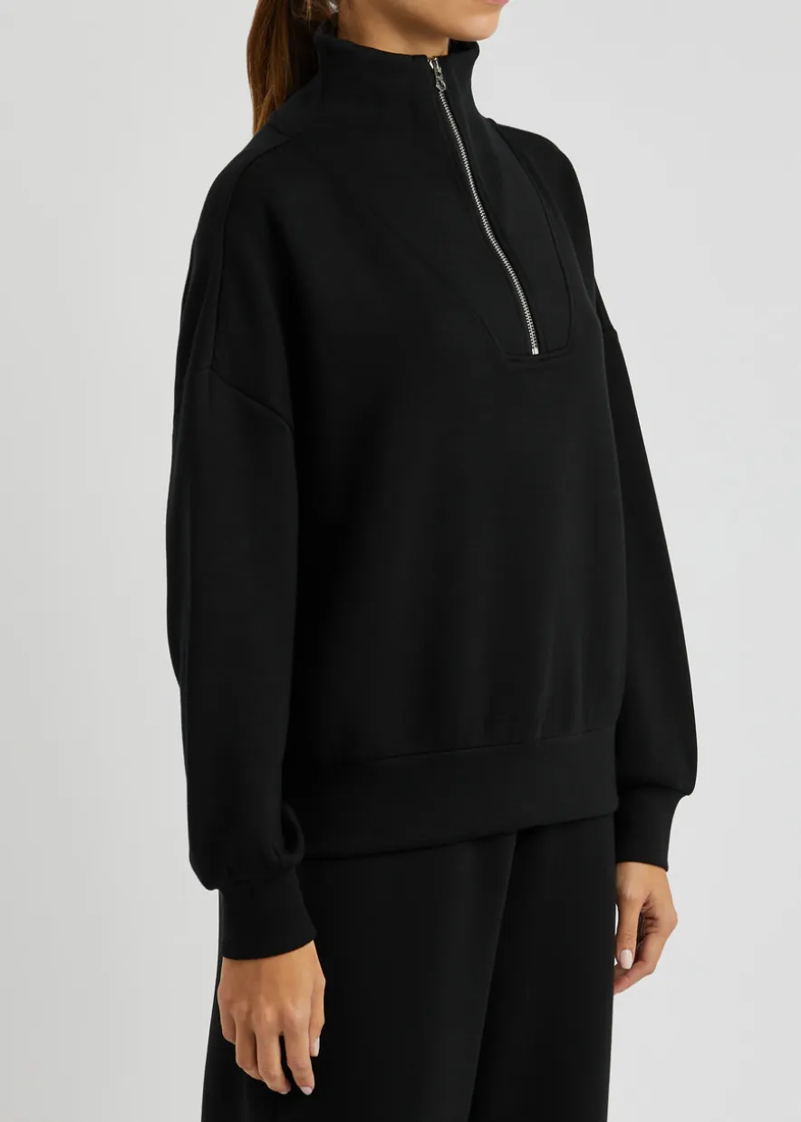 Hawley half-zip stretch-jersey sweatshirt