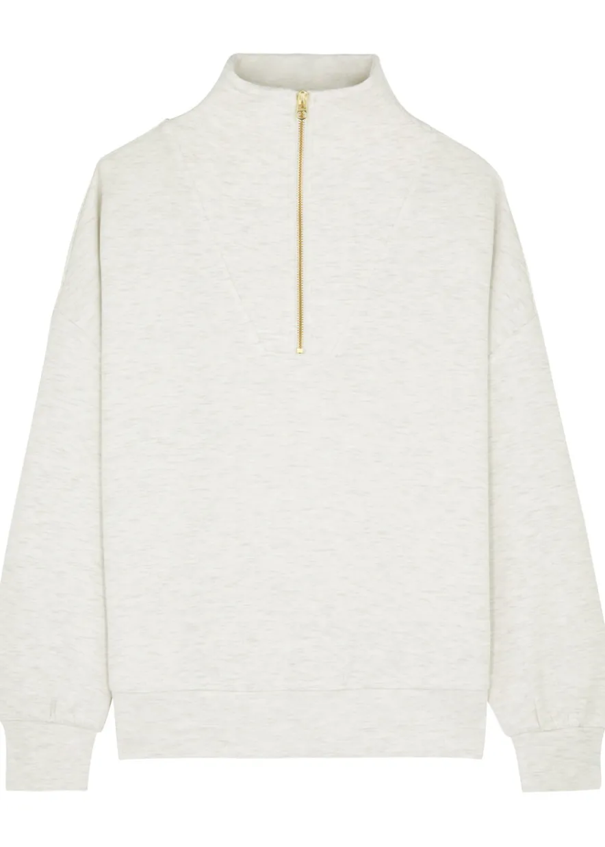 Hawley half-zip stretch-jersey sweatshirt