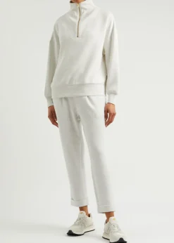 Hawley half-zip stretch-jersey sweatshirt