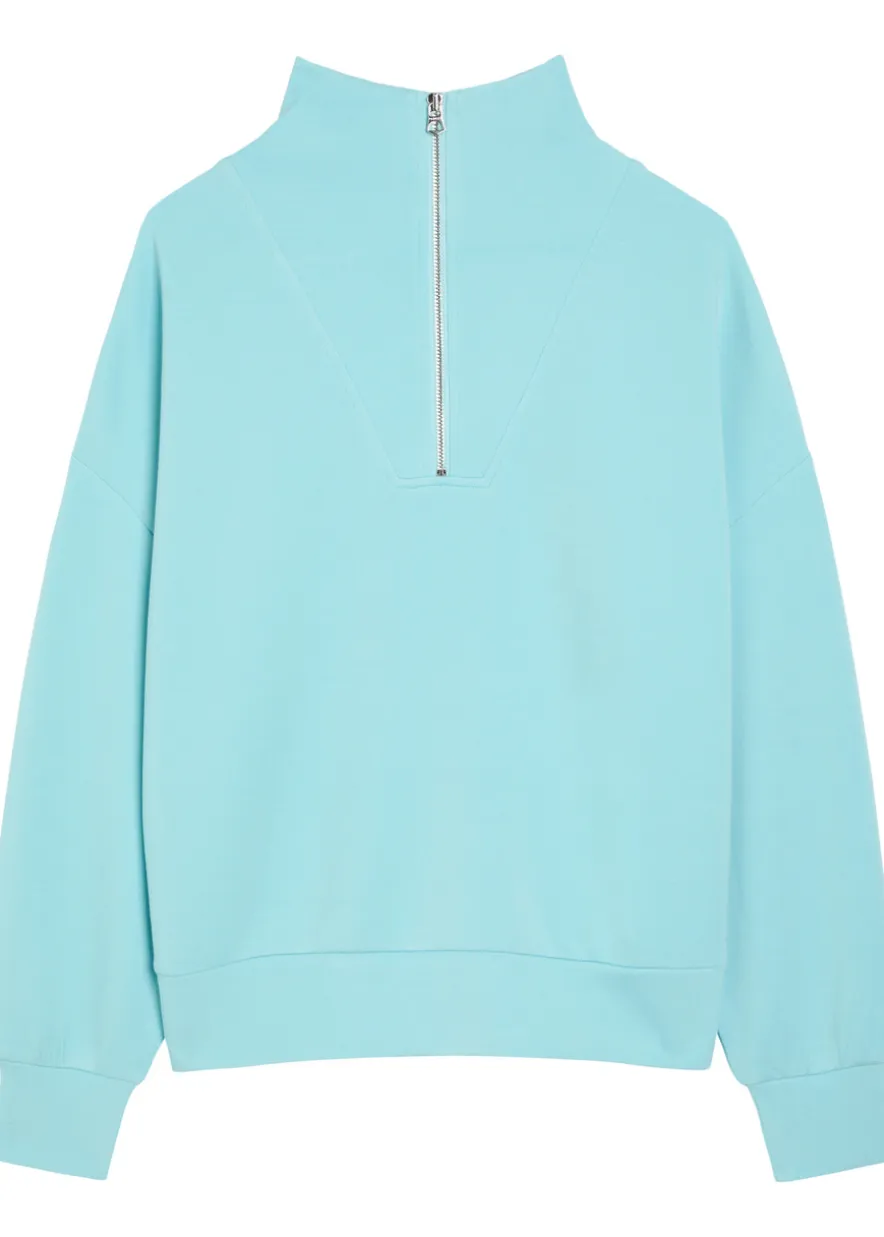 Hawley half-zip stretch-jersey sweatshirt
