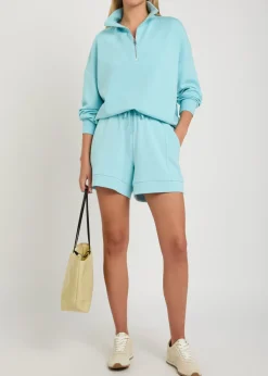 Hawley half-zip stretch-jersey sweatshirt