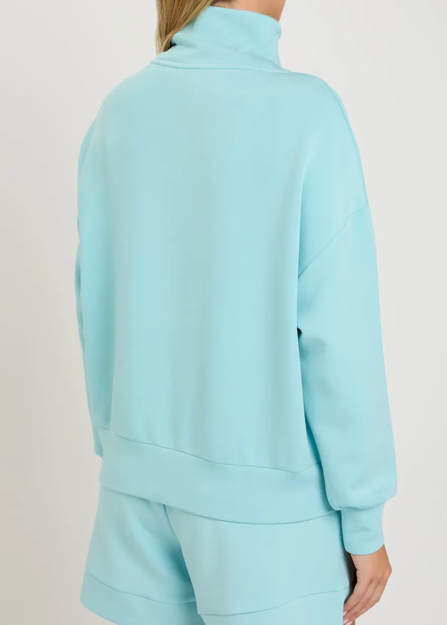 Hawley half-zip stretch-jersey sweatshirt