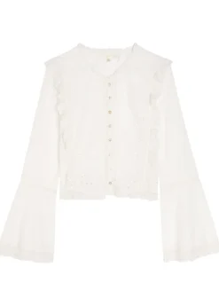 Hawthorne embroidered cotton top