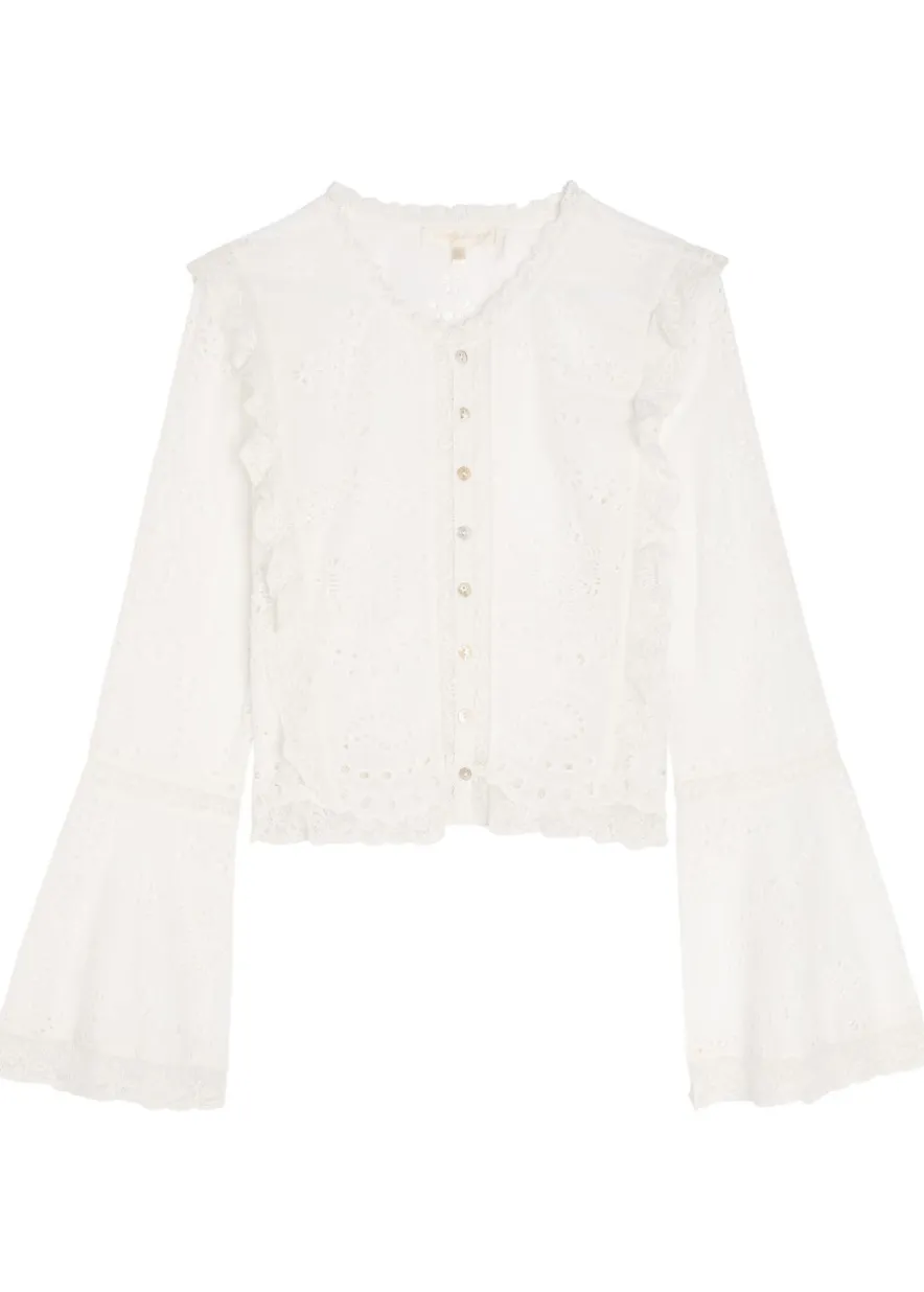 Hawthorne embroidered cotton top