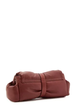Hazel Treasure padded leather clutch