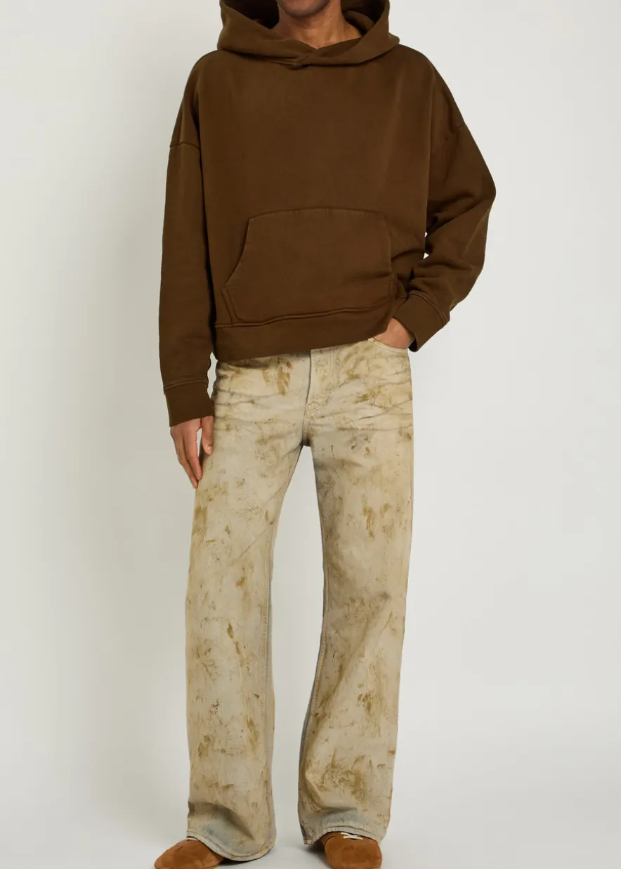Heavy hooded cotton sweatshirt
