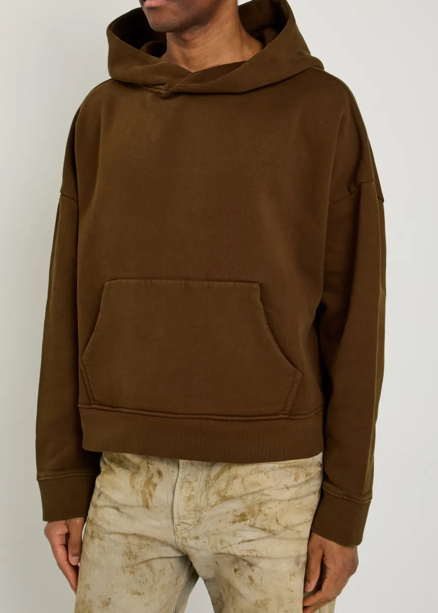 Heavy hooded cotton sweatshirt