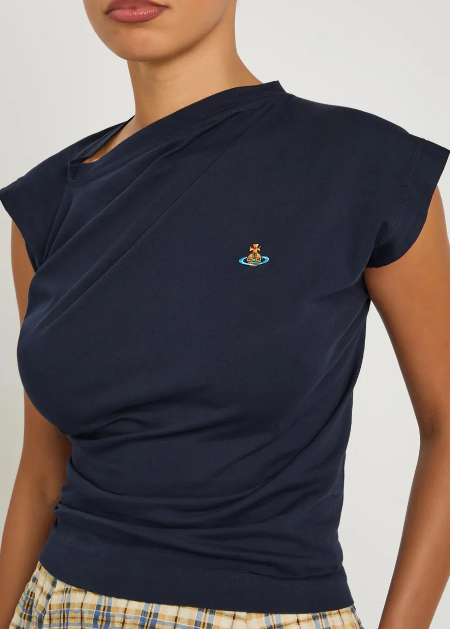 Hebo asymmetric cotton top