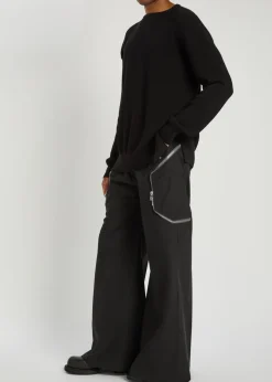 Heizer Belas wide-leg cotton cargo trousers