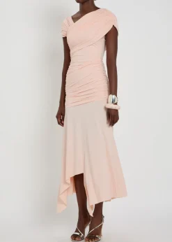 Hela ruched stretch-jersey midi dress