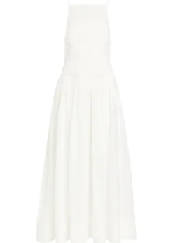 Helene pleated ramie maxi dress