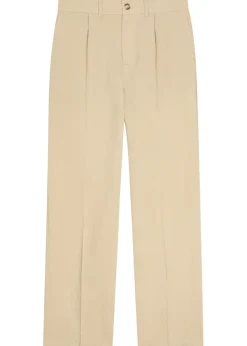 Helio pleated straight-leg woven trousers