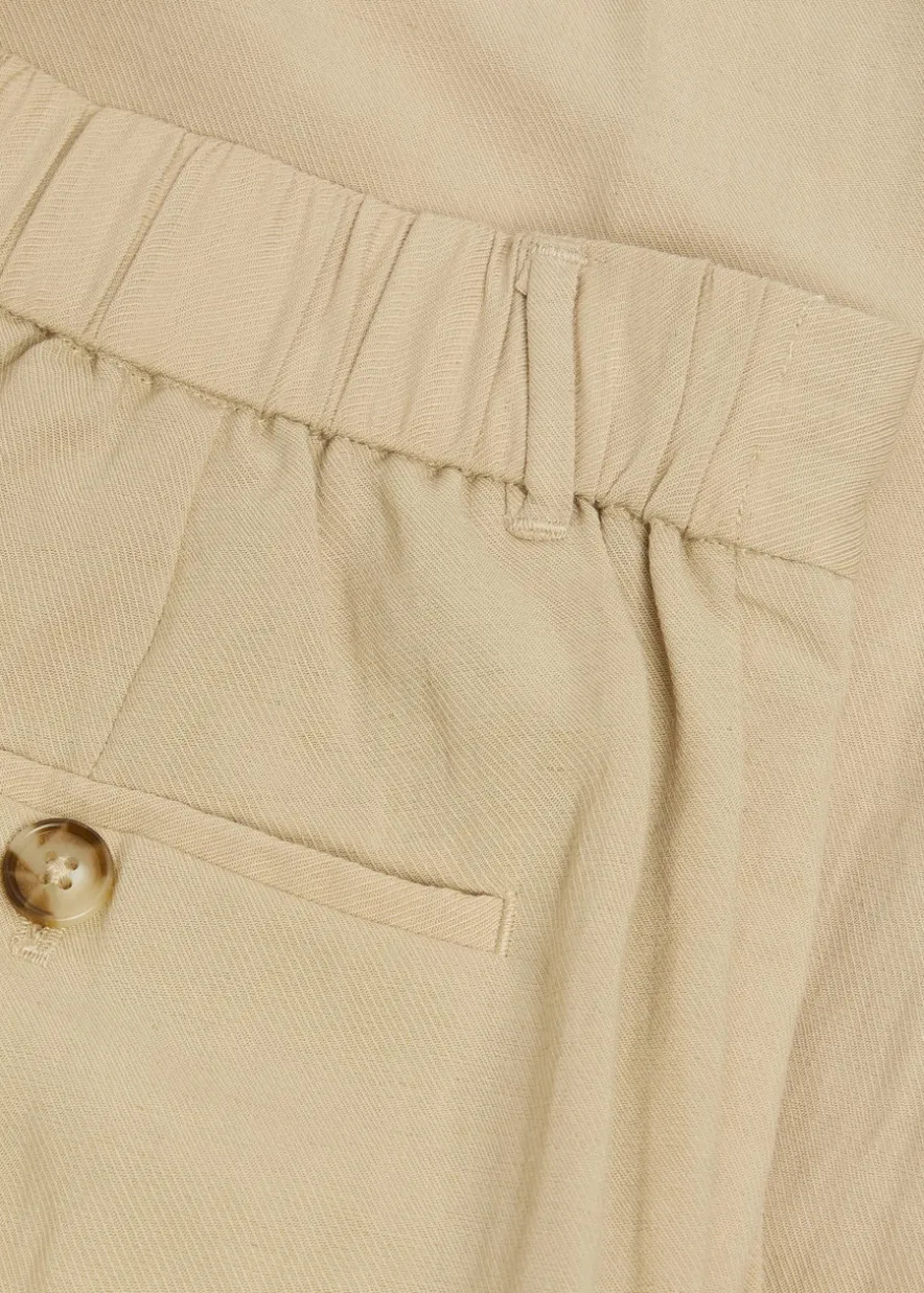 Helio pleated straight-leg woven trousers