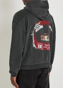 Helmet printed cotton sweatshirt
