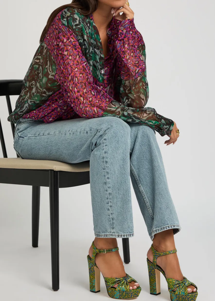 Heloise 120 brocade platform sandals