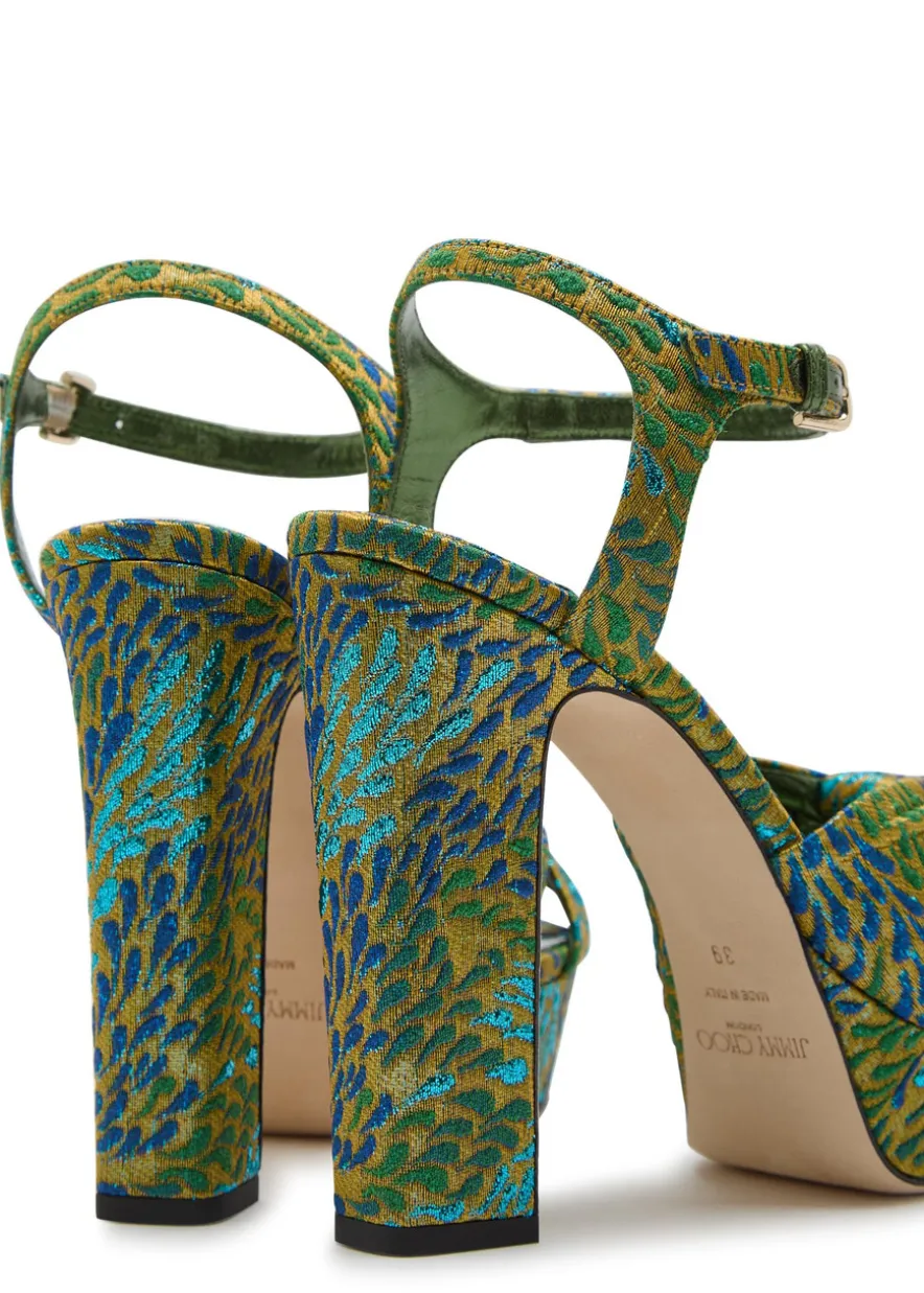 Heloise 120 brocade platform sandals