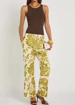Hendrix floral-print woven trousers