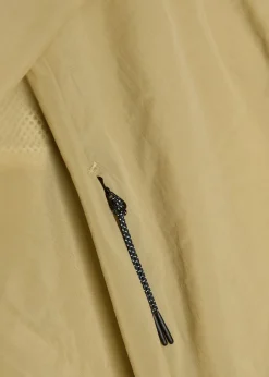 Henry stand-collar stretch-nylon run jacket