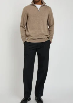 Heriot quarter-zip cashmere jumper